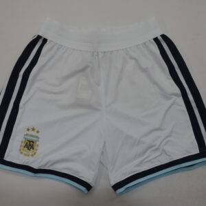 Short Argentina titular blanco 2026. Versión jugador